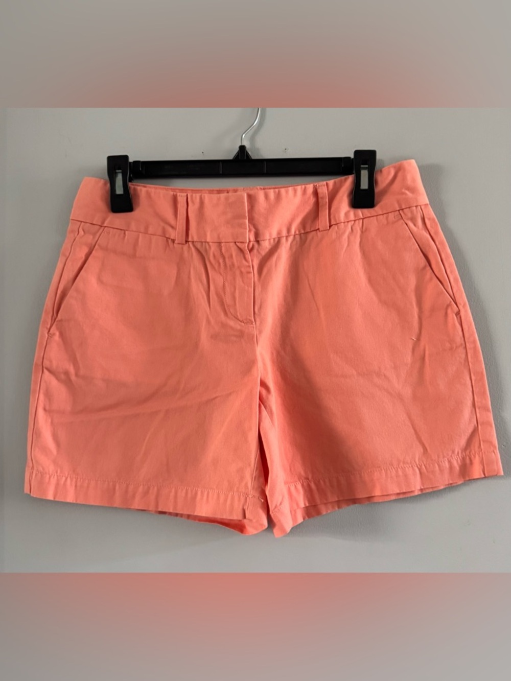 LOFT Peach Cotton Stretch Shorts Size 4 Casual Lightweight